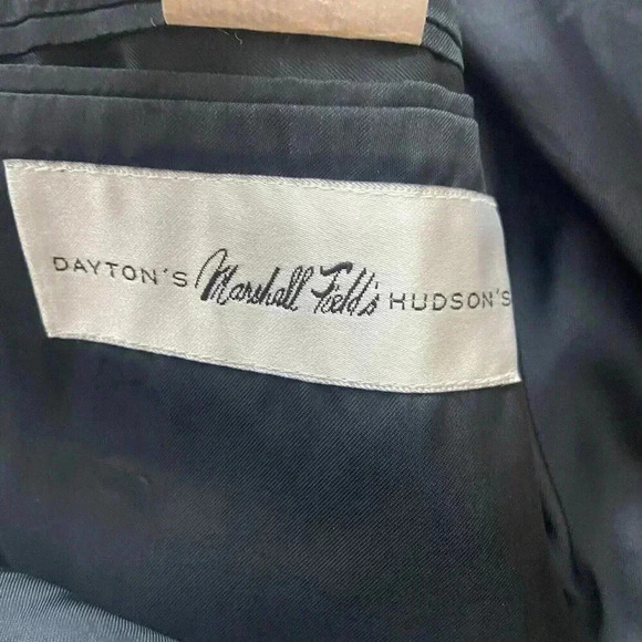 Fiori Men's Suit Jacket Gingham Print 100% Wool Marshall Fields Size 46 Tall - Picture 9 of 11